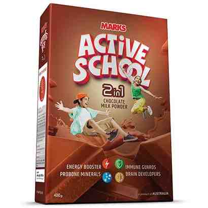 Marks Active School 2 in 1 Chocolate Milk Powder